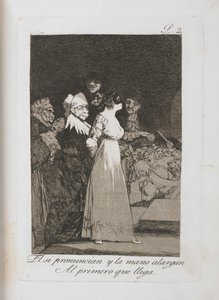 Talíř z Los Caprichos, 1797-1798 od Francisco de Goya